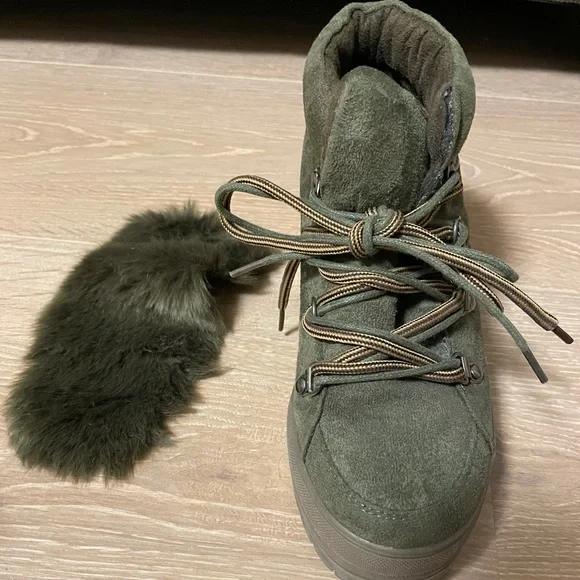 Free People green booties - Picture 9 of 11